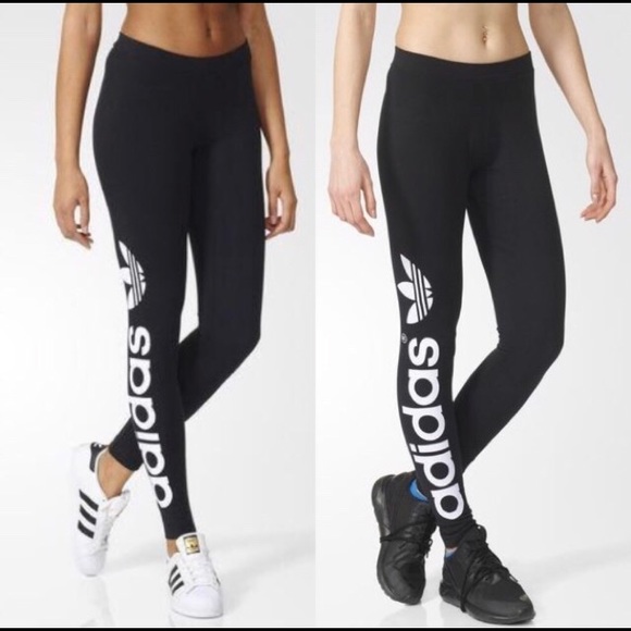 NWT: Adidas Black Linear Leggings - Picture 2 of 2